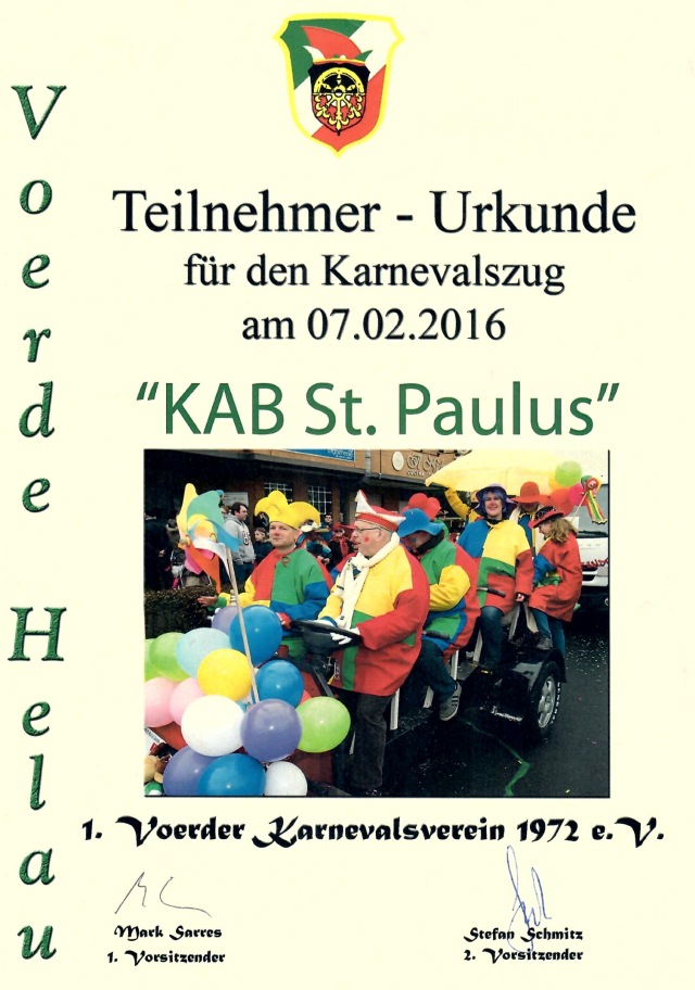 Zugurkunde 2016 -Klicke und Bild erscheint in Farbe und Gr&ouml;&szlig;er